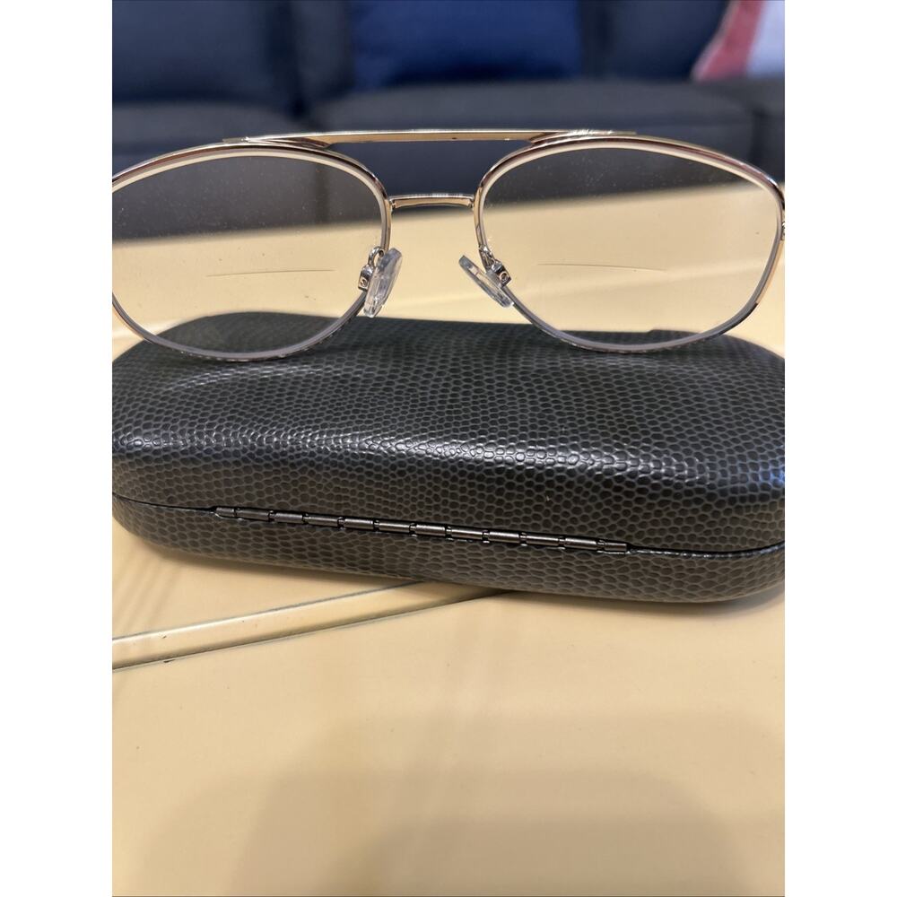 Modern Optical JOEL DEMI AMBER 54-16 Metal Full Rim Eyeglasses Frame F368 Square - Picture 8 of 11